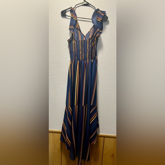 Striped Ruffle Dress - Picture 2 of 3